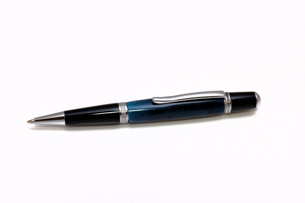 Kugelschreiber blau glanz